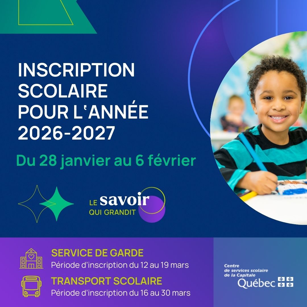 Admission et inscription pour l'année scolaire 2026-2027